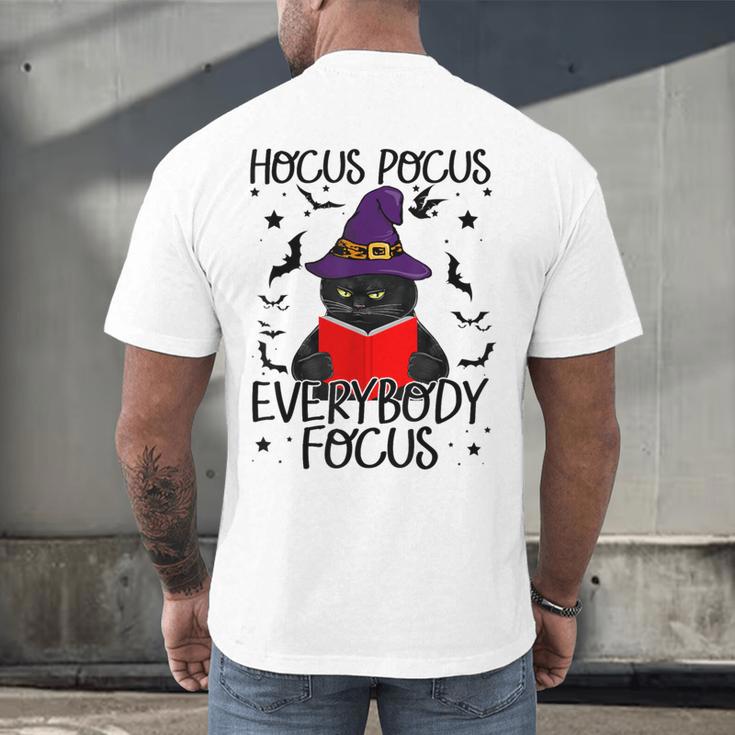 Hocus Pocus Everybody Focus Halloween Teacher For Men Women Men's Back Print T-Shirt, gift for family, gift for coworker Hocus Pocus Everybody Focus Halloween Teacher For Men Women Men's Back Print T-Shirt, gift for family, gift for coworker