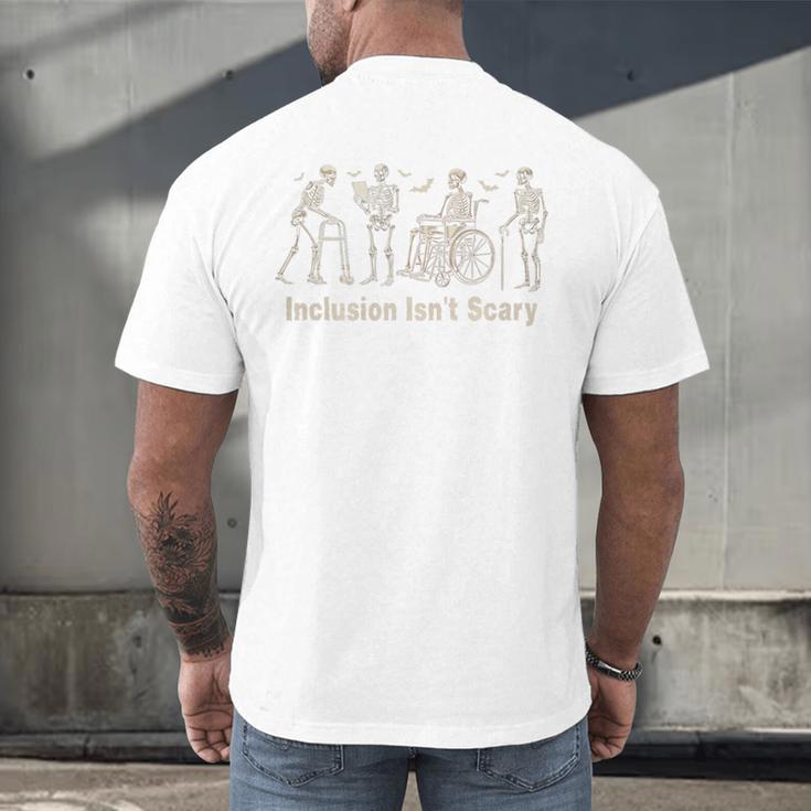 Inclusion Isn't Scary Skeleton Halloween Sped Teacher Premium Tri-Blend Men's Back Print T-Shirt, gift for family, gift for coworker Inclusion Isn't Scary Skeleton Halloween Sped Teacher Premium Tri-Blend Men's Back Print T-Shirt, gift for family, gift for coworker