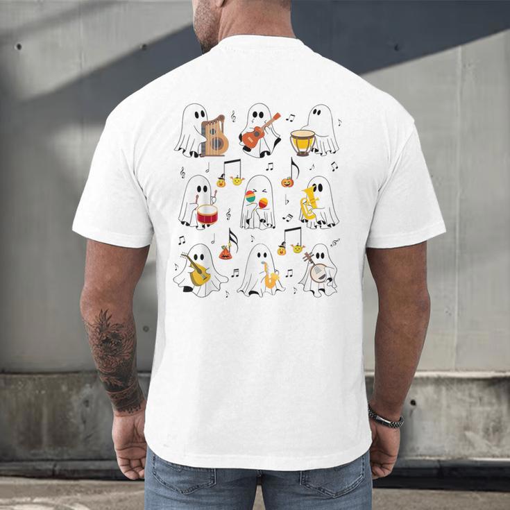 It's A Bootiful Day To Make Music Ghost Teacher Men's Back Print T-Shirt, gift for family, gift for coworker It's A Bootiful Day To Make Music Ghost Teacher Men's Back Print T-Shirt, gift for family, gift for coworker