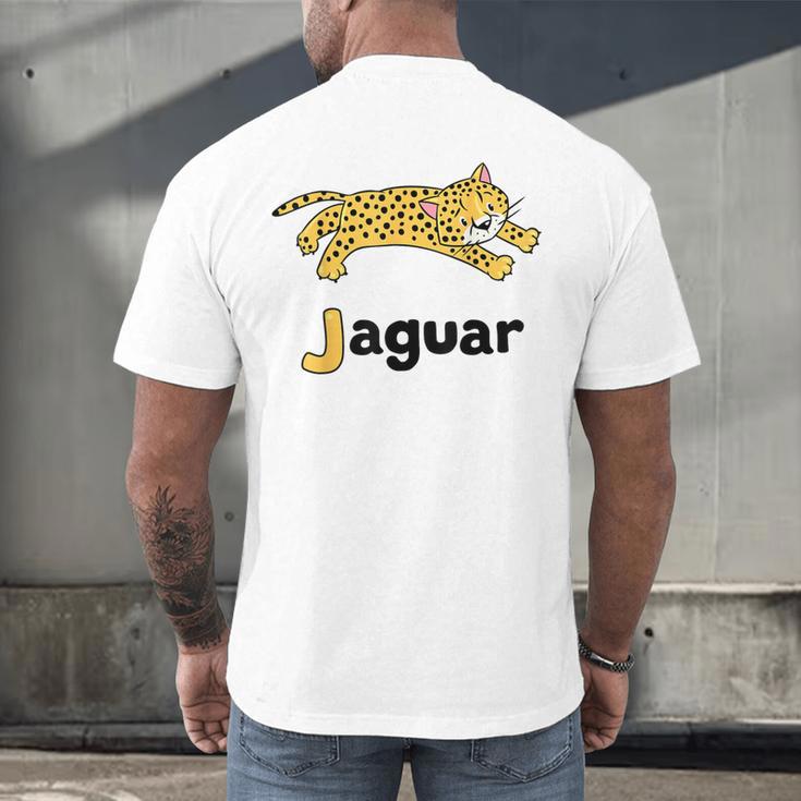 J Is For Jaguar ABC Alphabet T-Shirt For Teachers Students Men's Back Print T-Shirt, gift for family, gift for coworker J Is For Jaguar ABC Alphabet T-Shirt For Teachers Students Men's Back Print T-Shirt, gift for family, gift for coworker