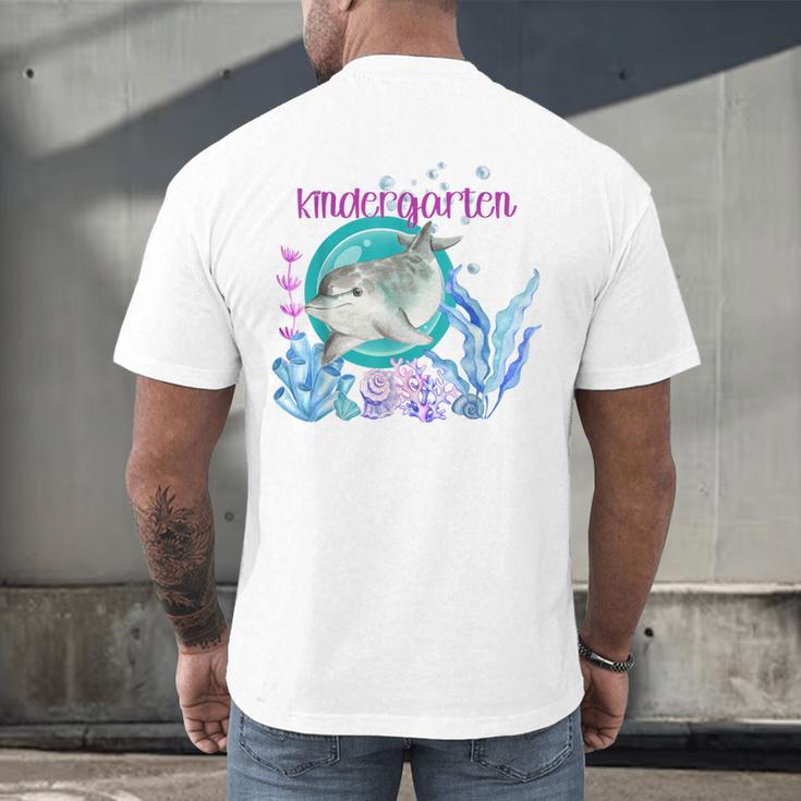 Kindergarten Teacher Dolphin Ocean Life Teaching Team Spirit Men's Back Print T-Shirt, gift for family, gift for coworker Kindergarten Teacher Dolphin Ocean Life Teaching Team Spirit Men's Back Print T-Shirt, gift for family, gift for coworker