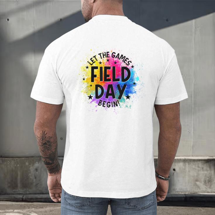 Let The Games Begin Field Day Fun Day Teachers Boys Girls Men's Back Print T-Shirt, gift for family, gift for coworker Let The Games Begin Field Day Fun Day Teachers Boys Girls Men's Back Print T-Shirt, gift for family, gift for coworker