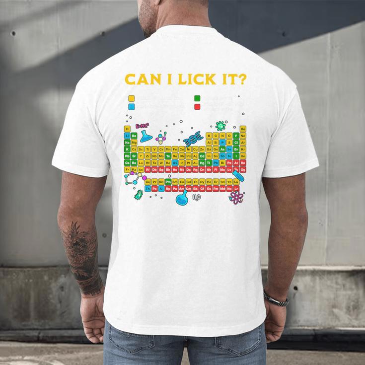 Can I Lick It Periodic Table Science Teacher Student Premium Tri-Blend Men's Back Print T-Shirt, gift for family, gift for coworker Can I Lick It Periodic Table Science Teacher Student Premium Tri-Blend Men's Back Print T-Shirt, gift for family, gift for coworker
