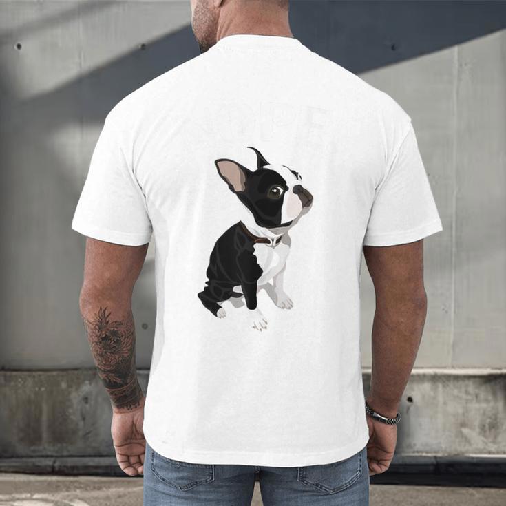 Love NOPE Boston Terrier Dog Lover Men's Back Print T-Shirt, gift for family, gift for coworker