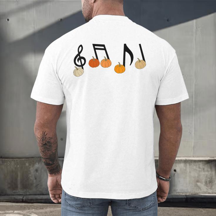 Music Notes Pumpkin Music Teacher Musician Fall Halloween Men Women Kids Men's Back Print T-Shirt, gift for family, gift for coworker Music Notes Pumpkin Music Teacher Musician Fall Halloween Men Women Kids Men's Back Print T-Shirt, gift for family, gift for coworker