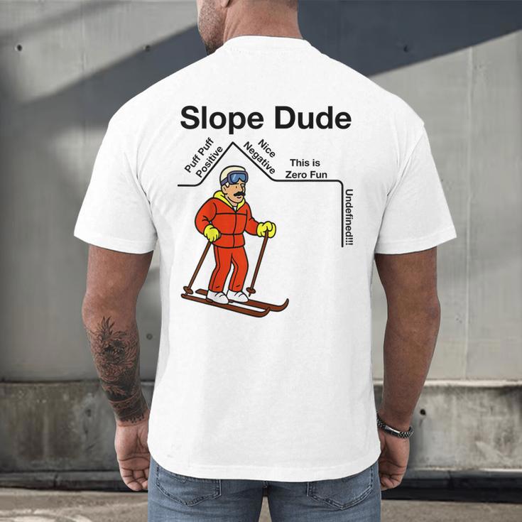 Nerdy Slope Dude Geometry Algebra Math Teacher Men's Back Print T-Shirt, gift for family, gift for coworker Nerdy Slope Dude Geometry Algebra Math Teacher Men's Back Print T-Shirt, gift for family, gift for coworker