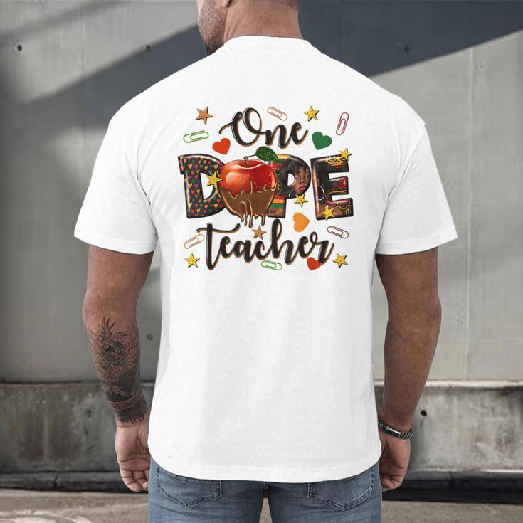 One Dope Teacher Men's Back Print T-Shirt, gift for family, gift for coworker