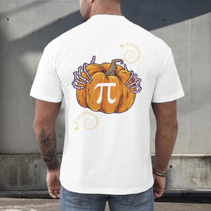 Pi Day Pumpkin Pi Math Teacher Halloween Costume Men's Back Print T-Shirt, gift for family, gift for coworker Pi Day Pumpkin Pi Math Teacher Halloween Costume Men's Back Print T-Shirt, gift for family, gift for coworker