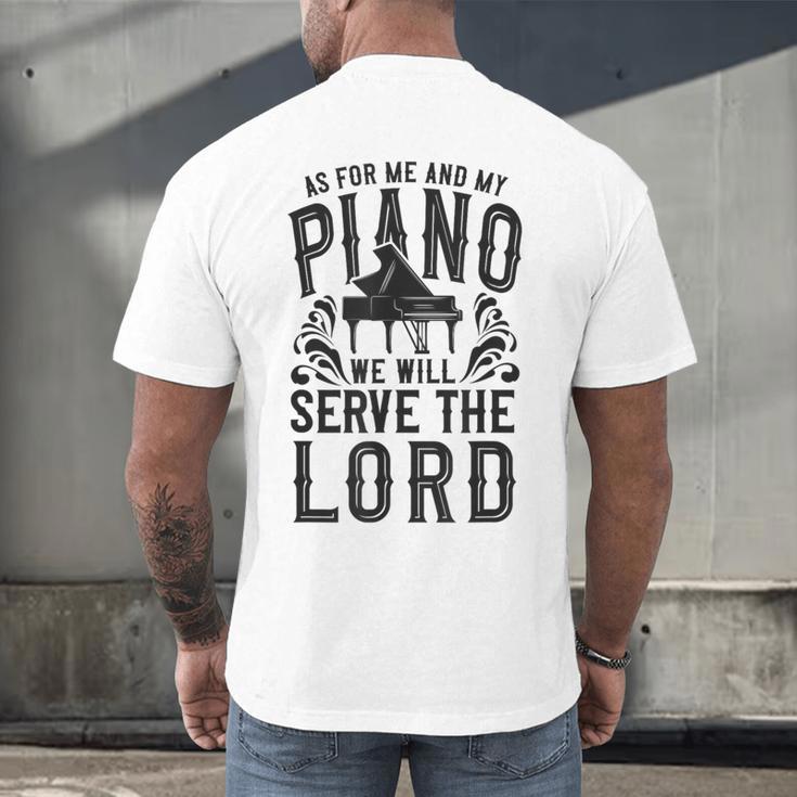 Piano Teacher Pianist Men's Back Print T-Shirt, gift for family, gift for coworker Piano Teacher Pianist Men's Back Print T-Shirt, gift for family, gift for coworker
