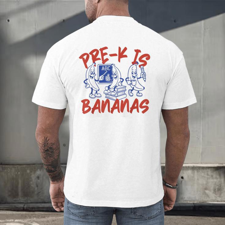 Pre-K Is Bananas Teacher Back To School Chaos Coordinator Men's Back Print T-Shirt, gift for family, gift for coworker Pre-K Is Bananas Teacher Back To School Chaos Coordinator Men's Back Print T-Shirt, gift for family, gift for coworker
