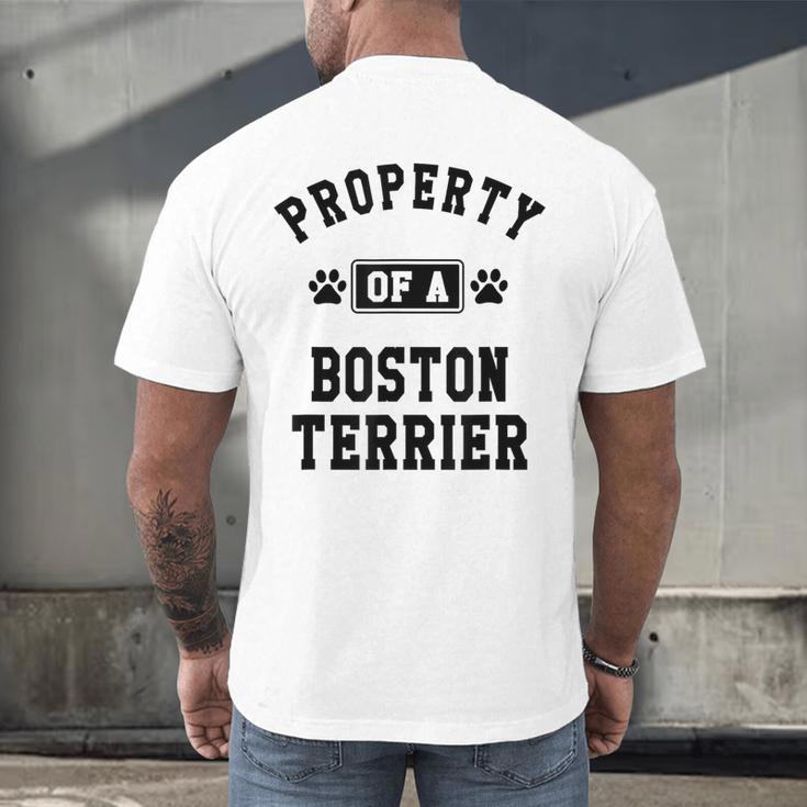 Property Of Boston Terrier Boston Terrier Shirt Men's Back Print T-Shirt, gift for family, gift for coworker