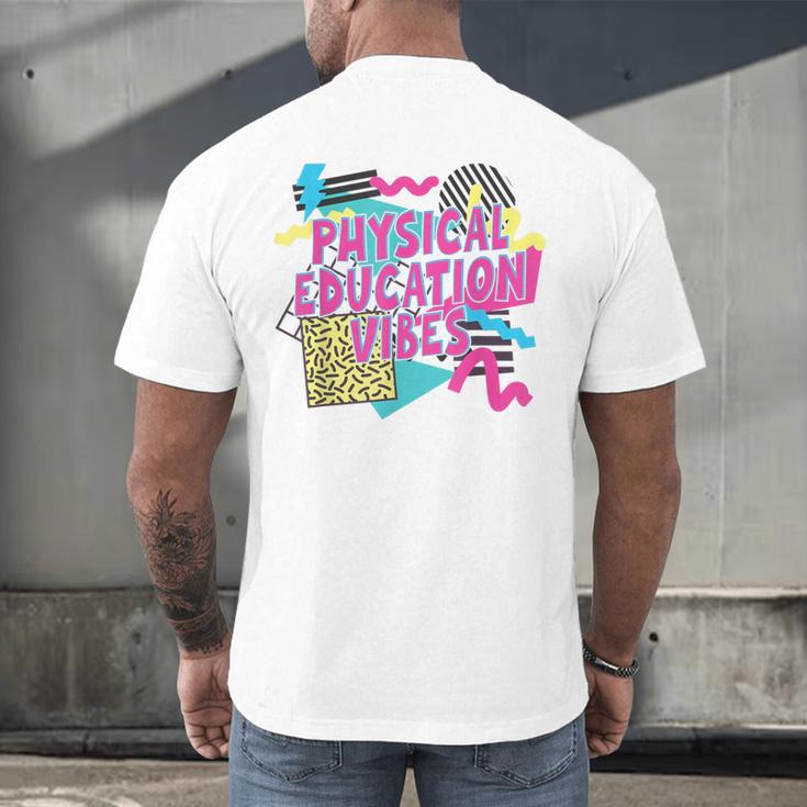 Retro Physical Education Vibes Gym Teacher Phys Ed Teacher Men's Back Print T-Shirt, gift for family, gift for coworker Retro Physical Education Vibes Gym Teacher Phys Ed Teacher Men's Back Print T-Shirt, gift for family, gift for coworker