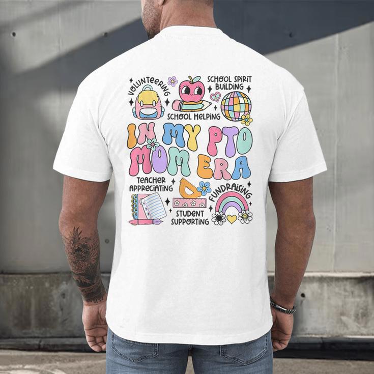 Retro In My PTO Mom Era Parent Organization Team Teacher Men's Back Print T-Shirt, gift for family, gift for coworker Retro In My PTO Mom Era Parent Organization Team Teacher Men's Back Print T-Shirt, gift for family, gift for coworker