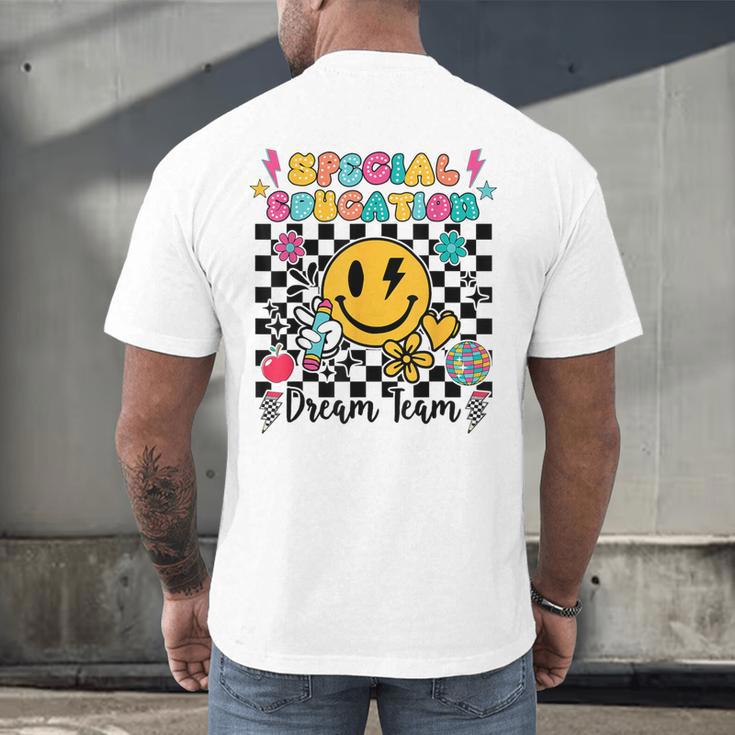 Retro Special Education Squad Groovy Dream Team Teacher Men's Back Print T-Shirt, gift for family, gift for coworker Retro Special Education Squad Groovy Dream Team Teacher Men's Back Print T-Shirt, gift for family, gift for coworker