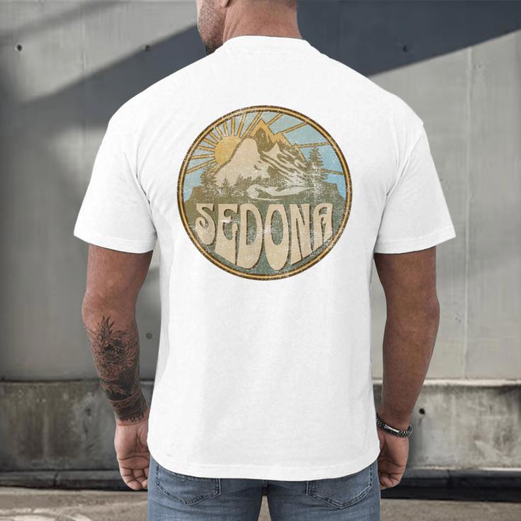 Sedona Arizona Nature Mountains Hiking Outdoors Men's Back Print T-Shirt, gift for family, gift for coworker