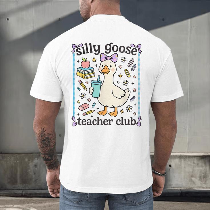 Silly Goose Teacher Club Silly Goose For Teacher Men's Back Print T-Shirt, gift for family, gift for coworker Silly Goose Teacher Club Silly Goose For Teacher Men's Back Print T-Shirt, gift for family, gift for coworker