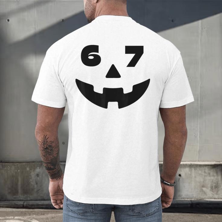 Six Seven Halloween Costume For Students Teachers 6 7 Men's Back Print T-Shirt, gift for family, gift for coworker