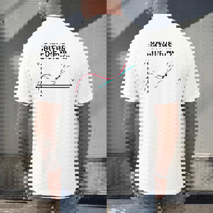 Sometimes I Go Off On a Tangent Math Teacher T Shirts Men Women Girls Kids Men&#x27;s Back Print T-Shirt, gift for family, gift for coworker