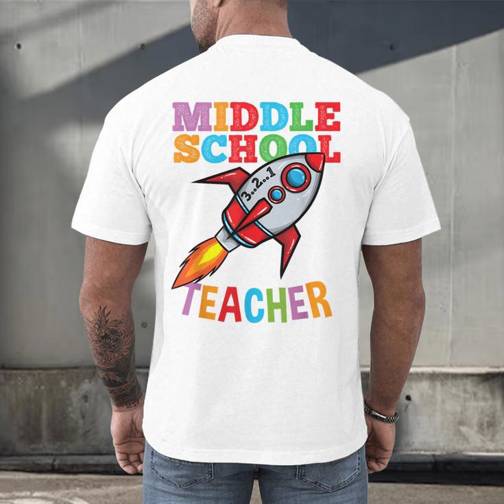 Space Middle School Teacher Back To School Men Women Kids Men's Back Print T-Shirt, gift for family, gift for coworker Space Middle School Teacher Back To School Men Women Kids Men's Back Print T-Shirt, gift for family, gift for coworker