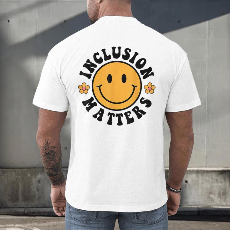 Special Education Teacher Autism Awareness Inclusion Matters Men's Back Print T-Shirt, gift for family, gift for coworker Special Education Teacher Autism Awareness Inclusion Matters Men's Back Print T-Shirt, gift for family, gift for coworker