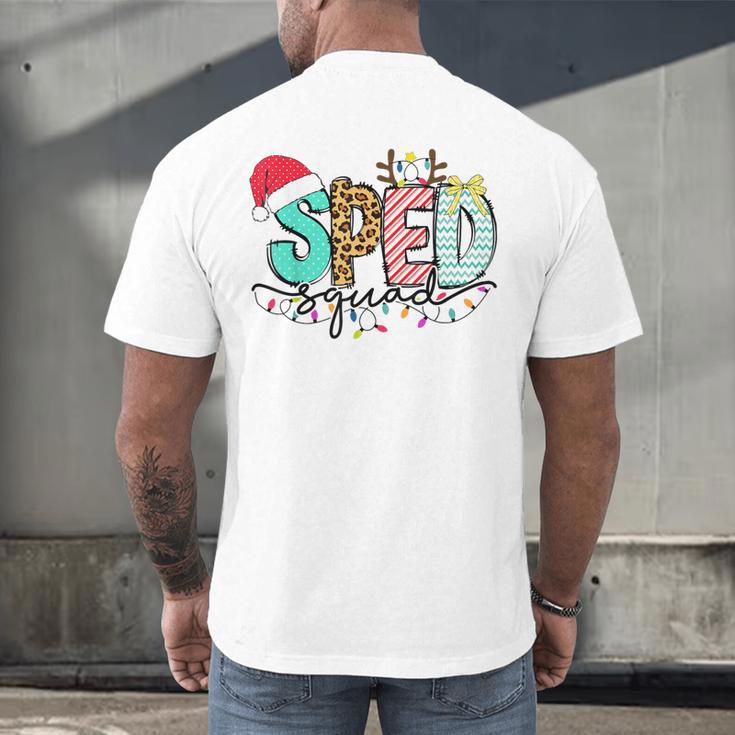 SPED Squad Special Education Teacher Autism Christmas Women Men's Back Print T-Shirt, gift for family, gift for coworker