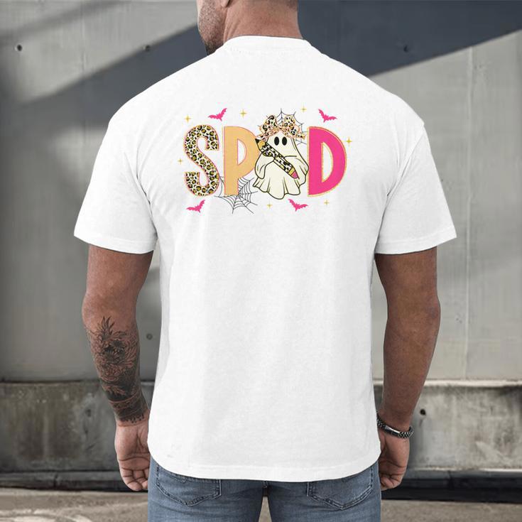 Sped Teacher Halloween Ghost Special Education Preppy Fall Men's Back Print T-Shirt, gift for family, gift for coworker Sped Teacher Halloween Ghost Special Education Preppy Fall Men's Back Print T-Shirt, gift for family, gift for coworker