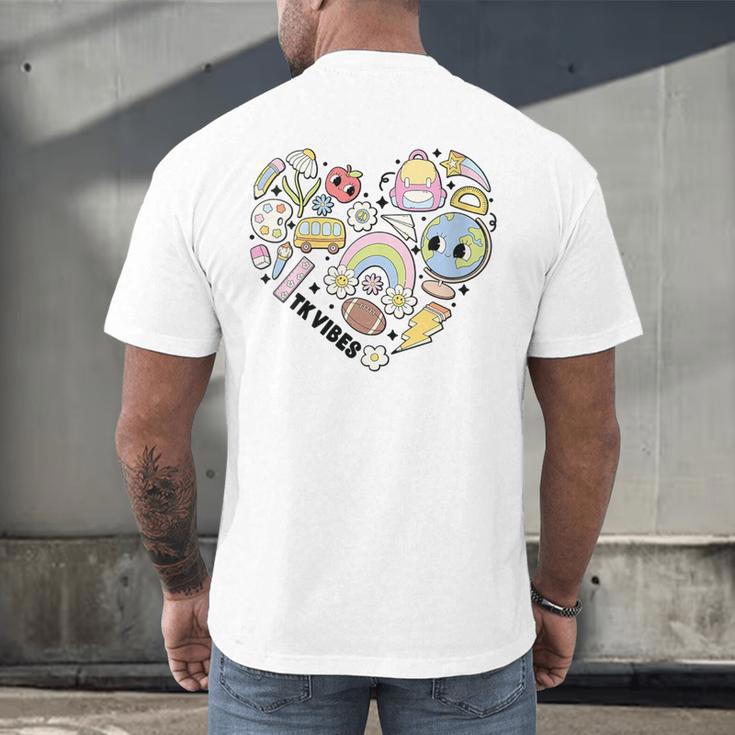 TK Vibes Back To School TK Kid Girl TK Team TK Teacher Women Men's Back Print T-Shirt, gift for family, gift for coworker TK Vibes Back To School TK Kid Girl TK Team TK Teacher Women Men's Back Print T-Shirt, gift for family, gift for coworker
