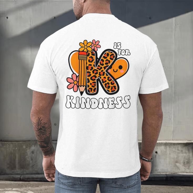 Unity Day Shirt Kindness Orange Teacher Kids Be Kind Men's Back Print T-Shirt, gift for family, gift for coworker
