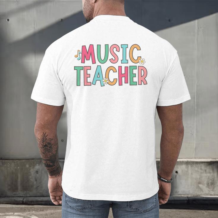 Women Music Teacher First Day Of School Elementary School Men's Back Print T-Shirt, gift for family, gift for coworker Women Music Teacher First Day Of School Elementary School Men's Back Print T-Shirt, gift for family, gift for coworker