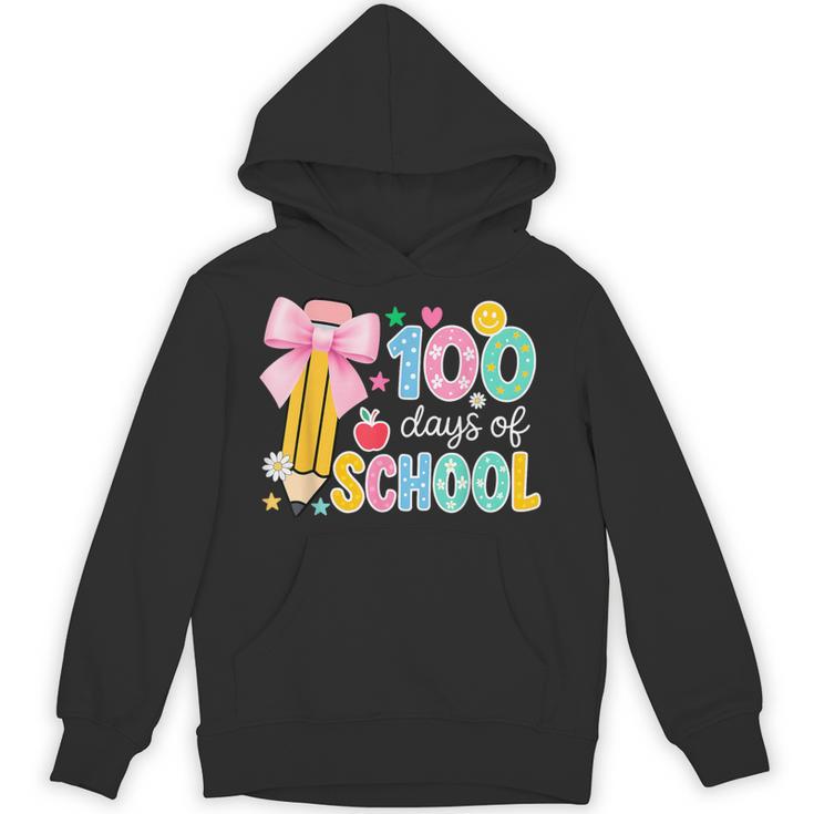 100 Days Of School Preppy 100th Day Of School Teachers Girls Unisex Hoodie