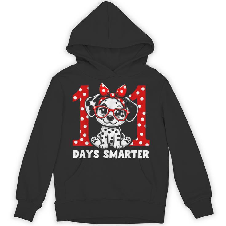 100 Days Smarter 101st Day School Dalmatian Dog Teacher Kids Unisex Hoodie