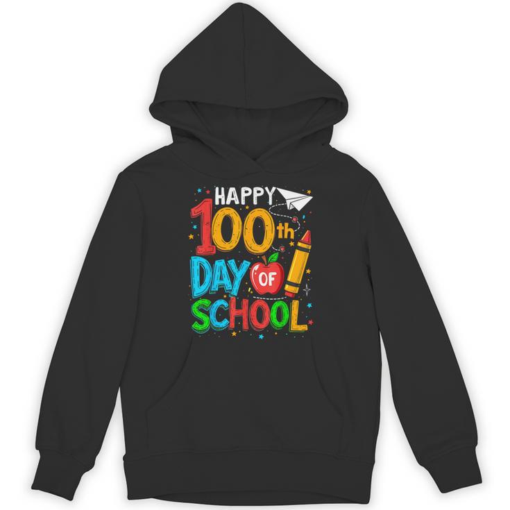 100th Day Of School Teachers Kids Happy 100 Days Unisex Hoodie