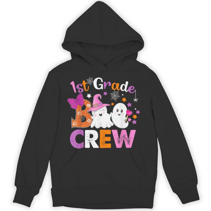 1st Grade Boo Crew First Grade Halloween Costume Teacher Kid Unisex Hoodie