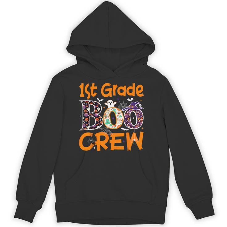1st Grade Boo Crew First Grade Halloween Teacher Unisex Hoodie