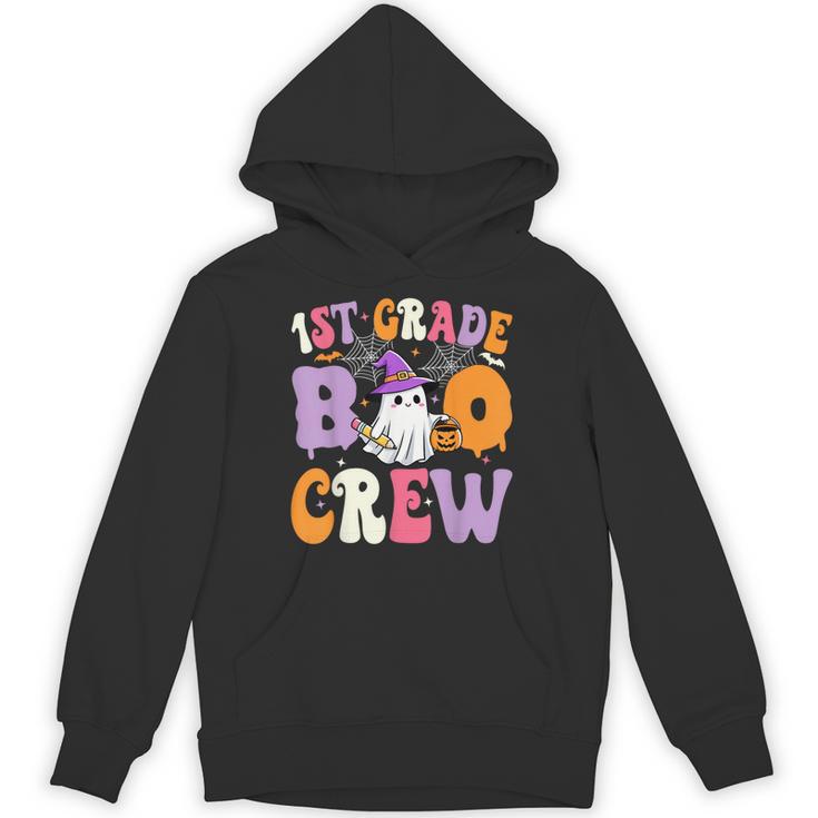 1st Grade Boo Crew Spooky First Grade Halloween Teacher Unisex Hoodie