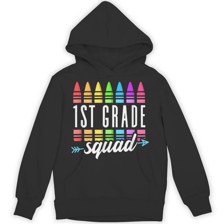 1st Grade Squad Back To School First Grade Teacher Boy Girl Unisex Hoodie