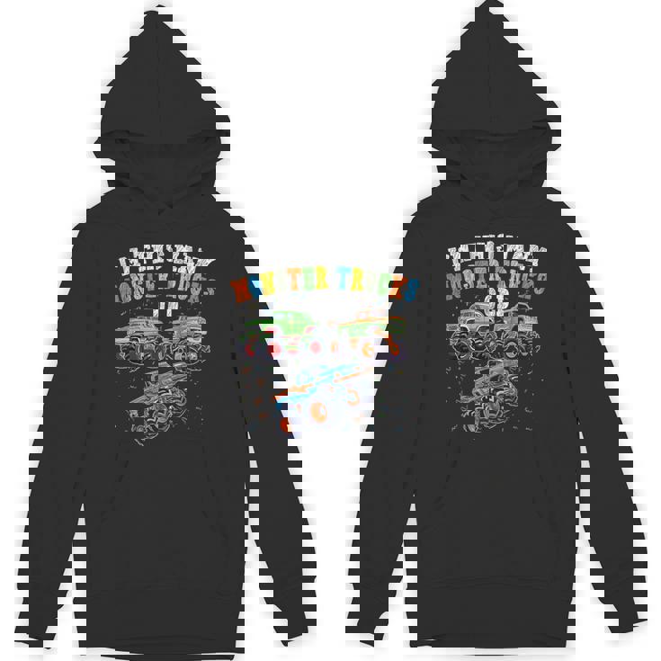 3Rd Birthday 3 Years Old I'm This Many Monster Trucks Old Hoodie