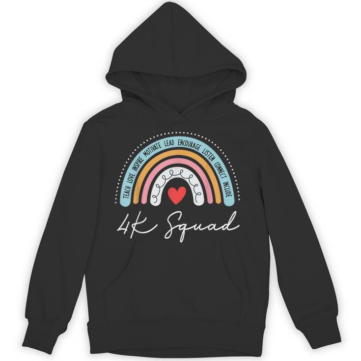4K Squad Crew Team Teacher Kindergarten Kinder Elementary Unisex Hoodie