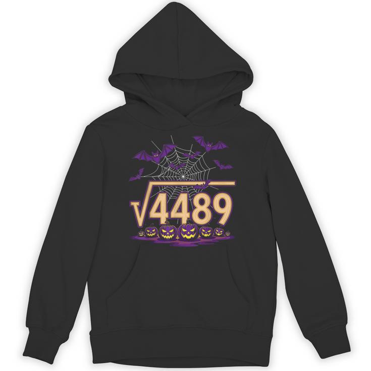67 Meme Math Teacher Square Root 4489 Halloween Unisex Hoodie