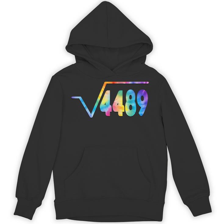 67 Meme Square Root 4489 Slang Math Teacher Tie Dye Unisex Hoodie