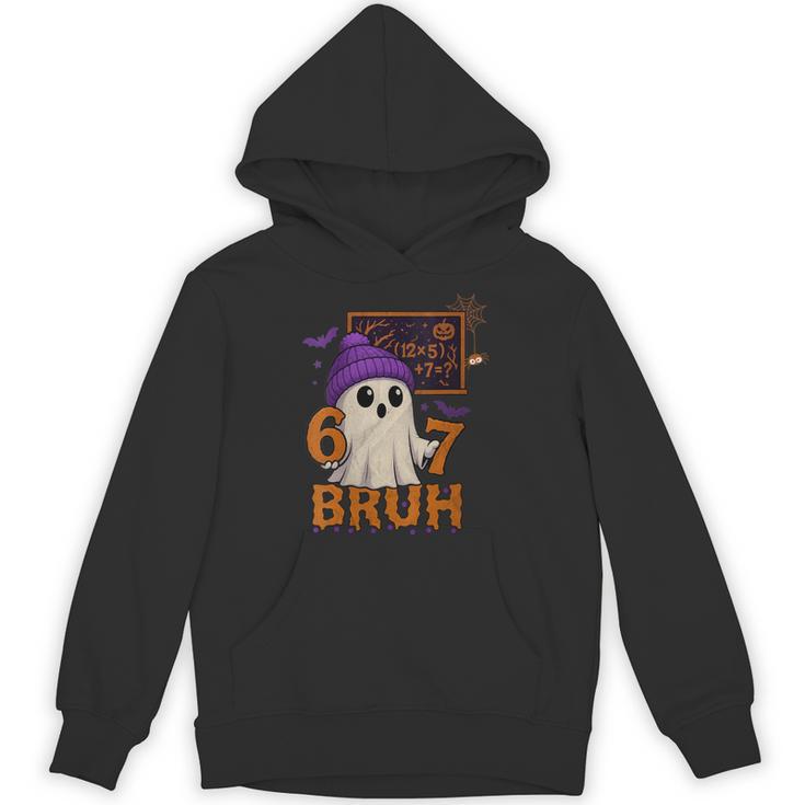 67 Teacher Halloween Ghost Six Seven Meme Math Equation Bruh Unisex Hoodie