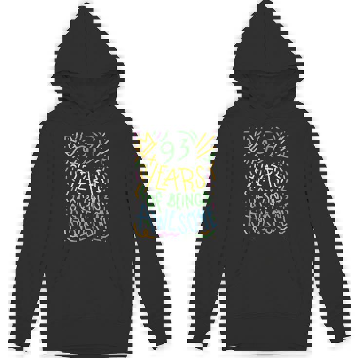 93 Years Of Being Awesome 93歳の誕生日 93歳 パーカー