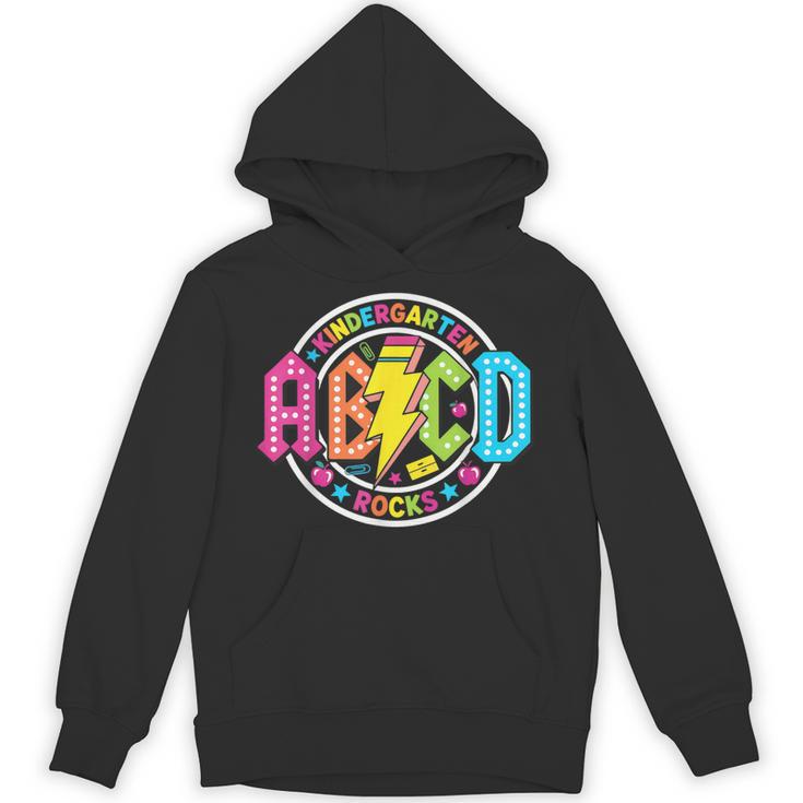 ABCD Kindergarten Rocks Back To School Teachers Students Unisex Hoodie