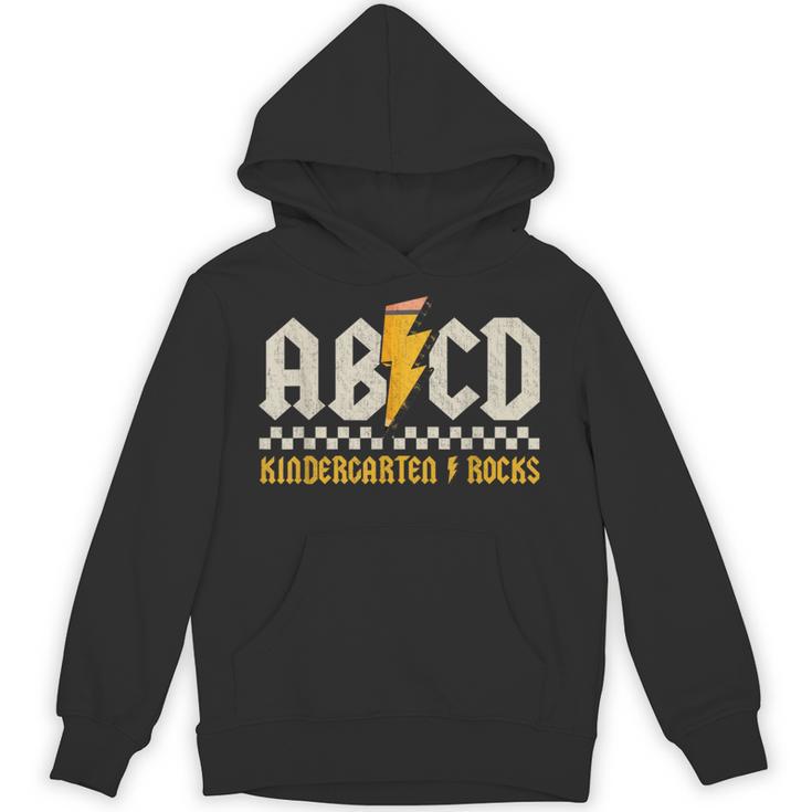 ABCD Kindergarten Rocks Pencil Lightning Students Teachers Unisex Hoodie