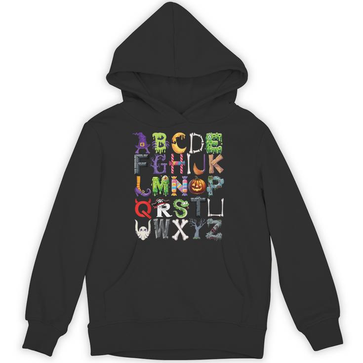 ABCs Alphabet Halloween Learning Kindergarten Teachers Unisex Hoodie