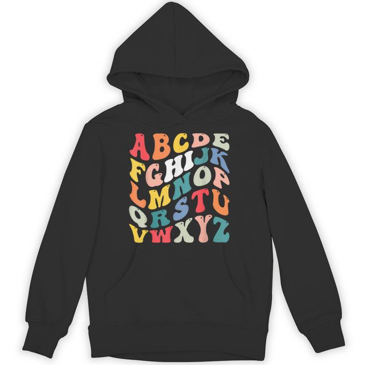 Alphabet Hi Back To School ABC Pre K Kindergarten Teacher Unisex Hoodie