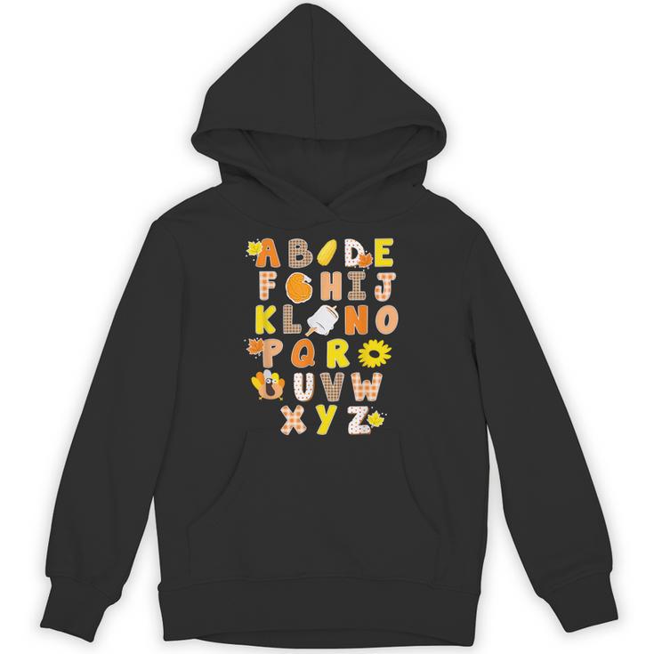 Alphabet Turkey Thanksgiving Costume Preschool Teacher Men Women Unisex Hoodie