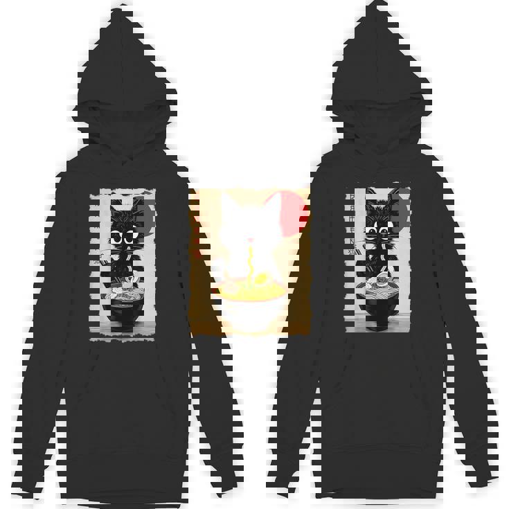 Anime Cat Ramen Japanese Cat Graphic Anime Hoodie