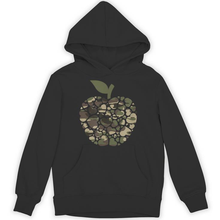 Apple Hearts Teacher Camouflage Clothing School Camo Apple For Men Women Girls Kids Unisex Hoodie, trending gift