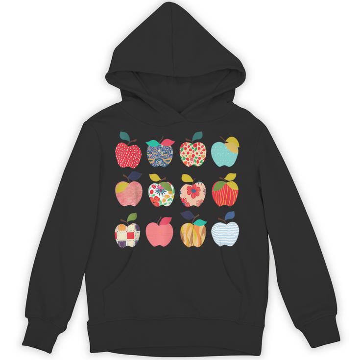 Art Apples Back To School For Teacher Student Unisex Hoodie